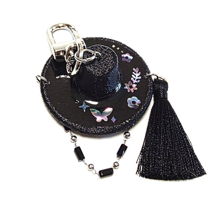 Mother-of-Pearl Butterfly Motif Gat Keyring