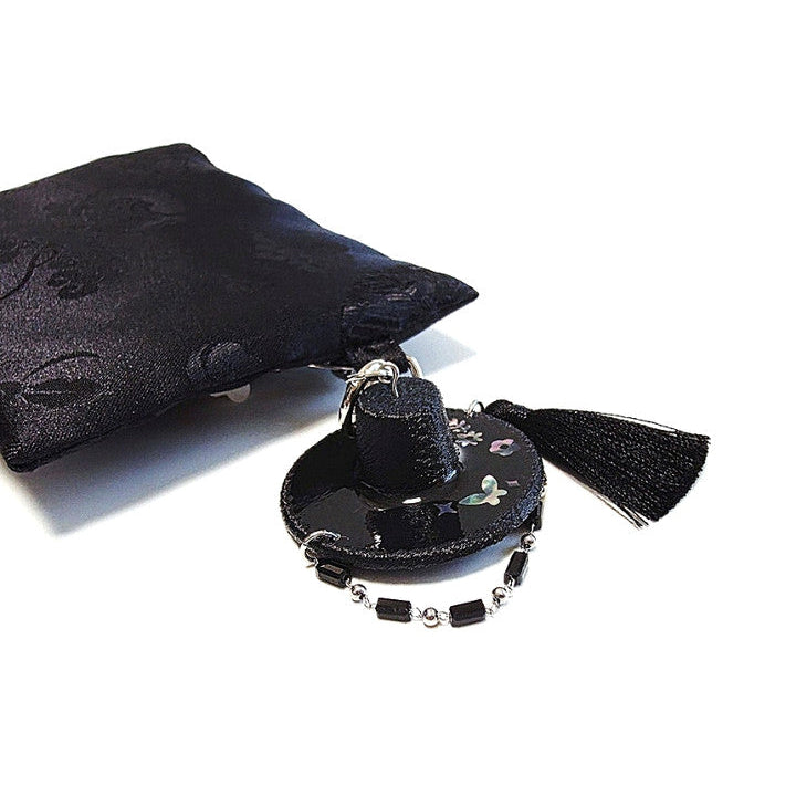 Mother-of-Pearl Butterfly Motif Gat Keyring