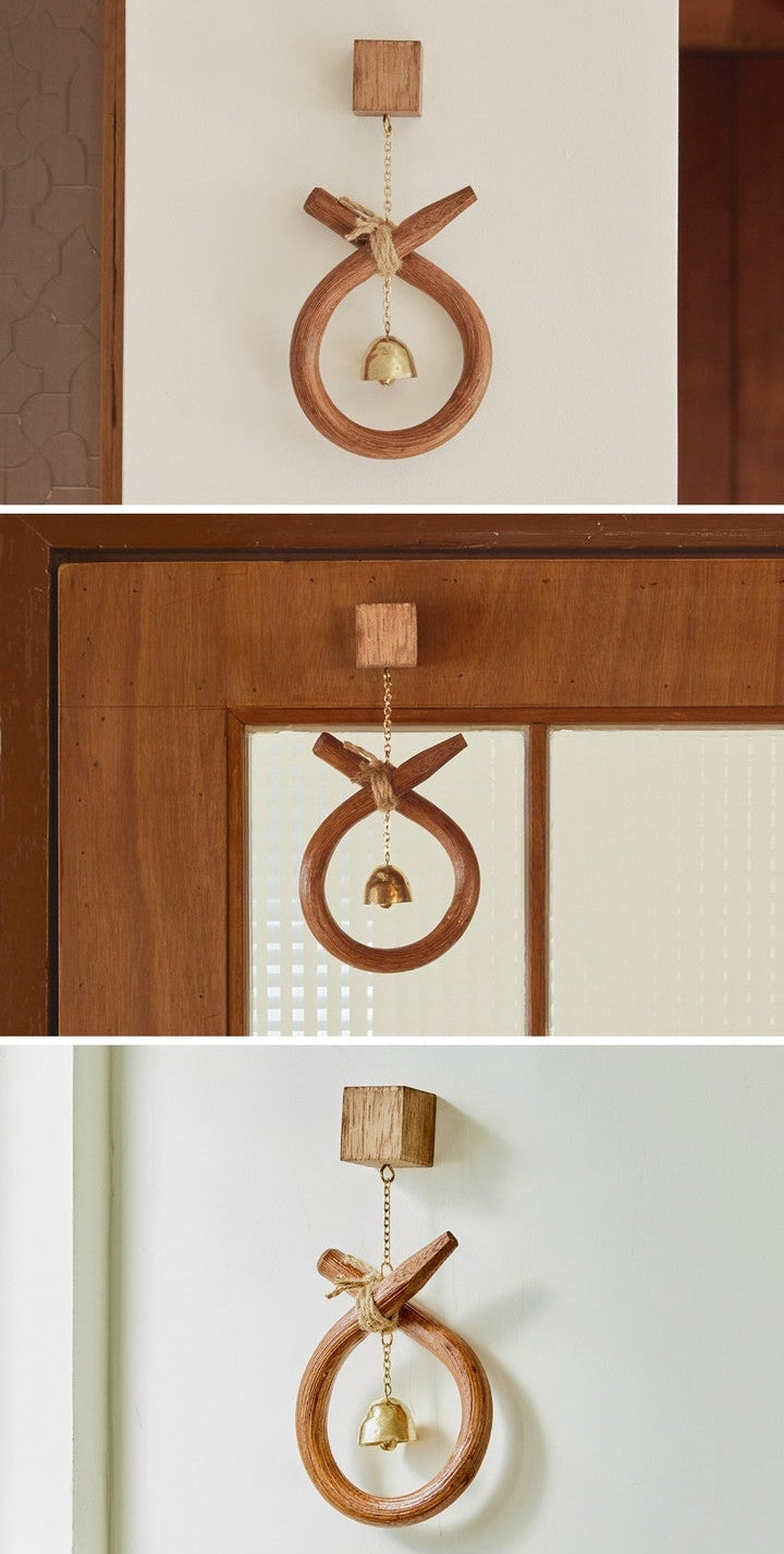 Hand-Carved Wild Kiwi Wood Door Bell with