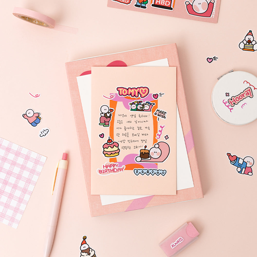 Playful Character Drawing Accent Sticker Pack