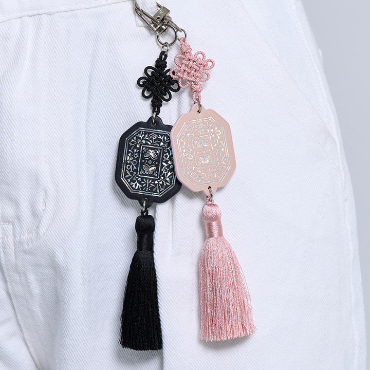 Mother-of-Pearl Hanji Norigae Keyring