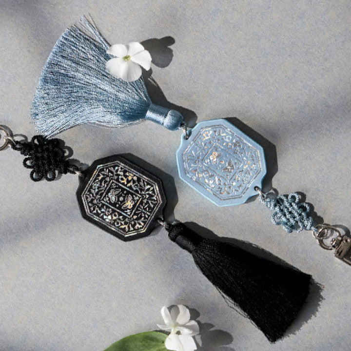 Mother-of-Pearl Hanji Norigae Keyring