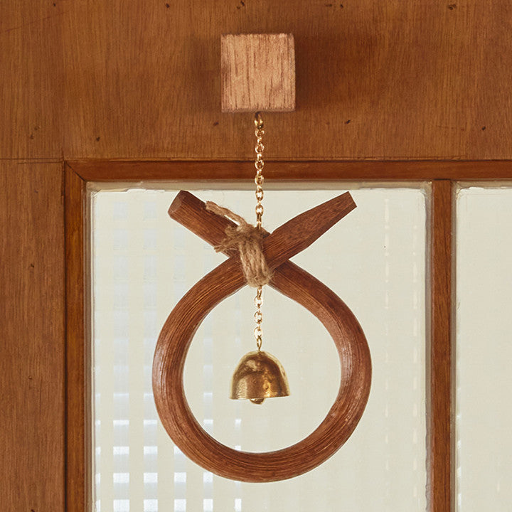Hand-Carved Wild Kiwi Wood Door Bell with