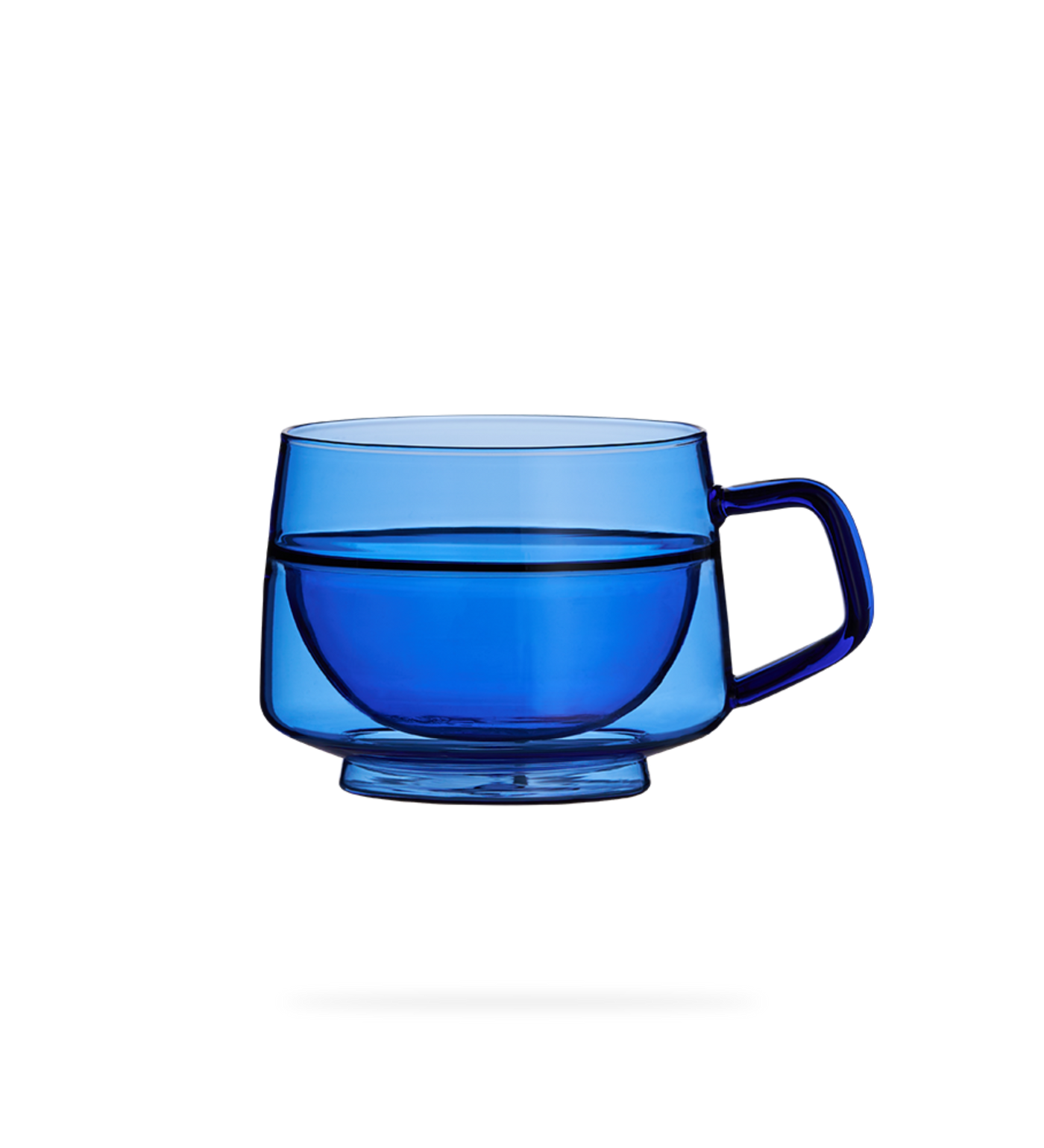 Double-Wall Borosilicate Wide Mug with Handle
