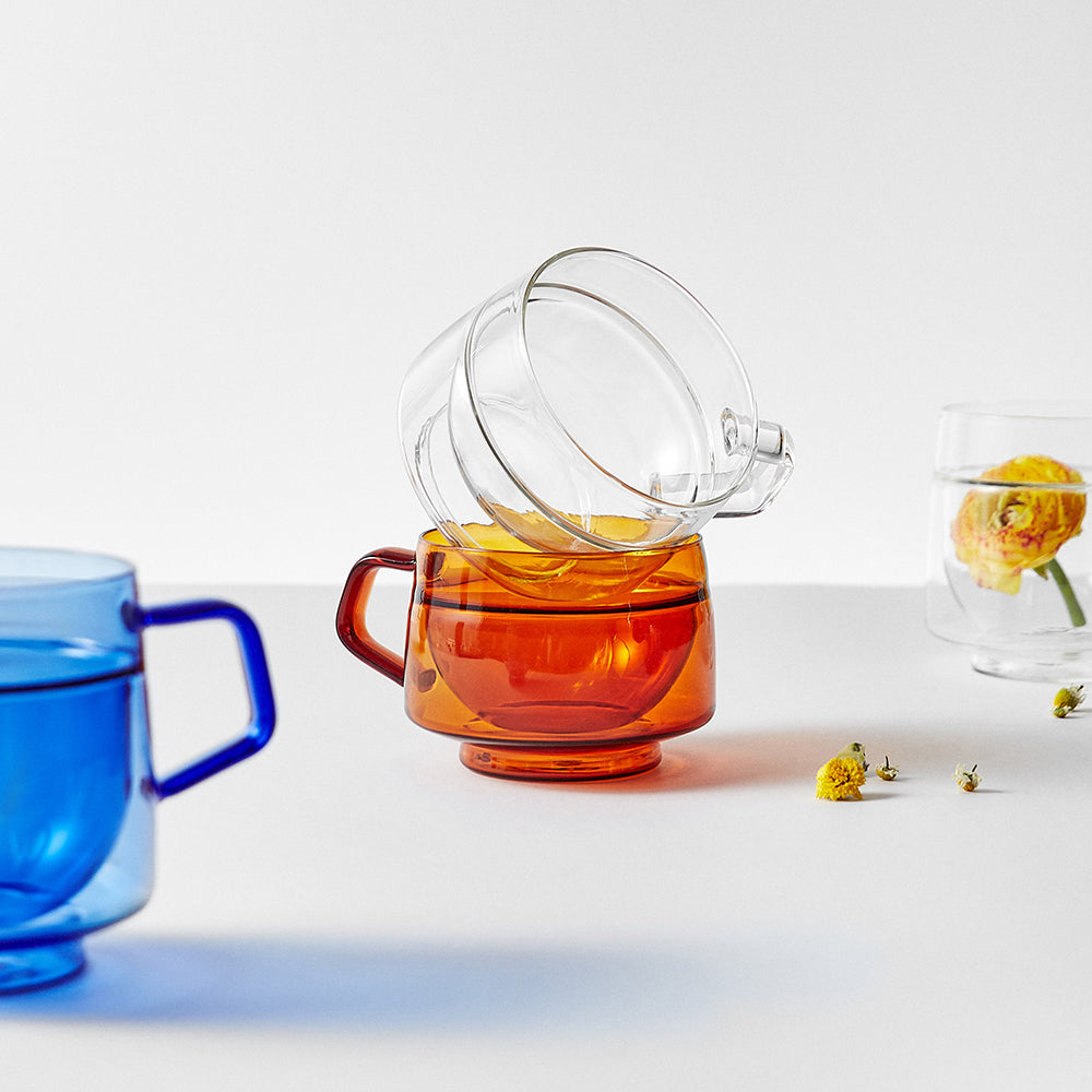 Double-Wall Borosilicate Wide Mug with Handle