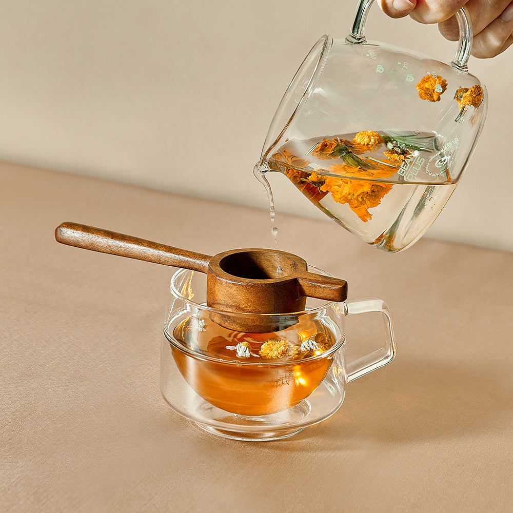 Double-Wall Borosilicate Wide Mug with Handle