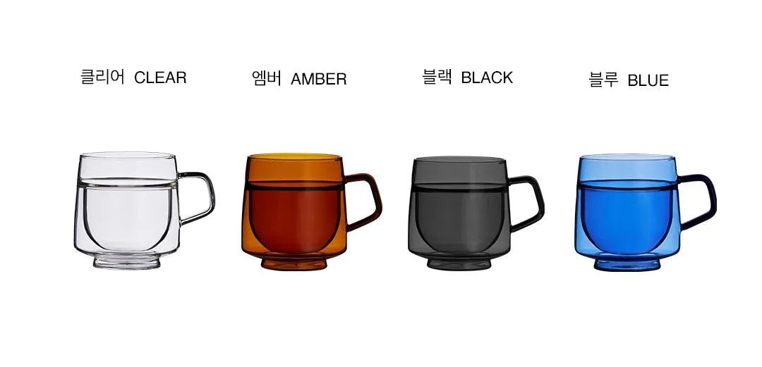 Borosilicate Glass Gaya Mug with Hybrid Wall